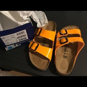 Birkenstock, size 40, orange